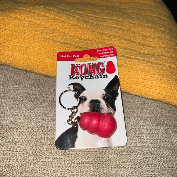 Kong Accessories - Kong Keychain - Mini Red Rubber Kong - NOT FOR PETS - New & Adorable